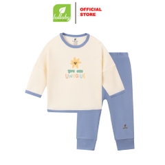 Lullaby - Bộ BT dài tay NH731R - Ivory - Xanh blue - 9,12,18,24M