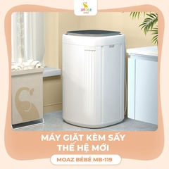 Máy giặt kèm sấy khô thế hệ mới Moaz BéBé MB – 119
