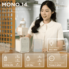 Máy hâm sữa tiệt trùng siêu tốc Fatzbaby Mono 14
