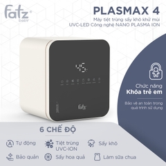 Máy tiệt trùng sấy khô UVC-LED Nano Plasma Ion PLASMAX 4 Fatzbaby