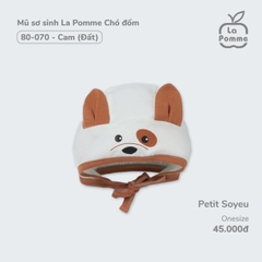Mũ sơ sinh La Pomme Chó đốm - Cam (đất)