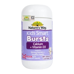 Nature's Way Kids Smart Bursts Canxi D3 6M+ 50 viên