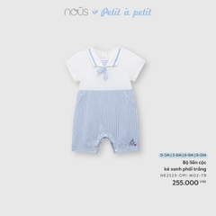 Nous Bộ liền cộc kẻ xanh phối trắng (3M,6M,9M)