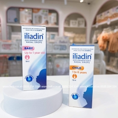 Thuốc nhỏ mũi Iliadin 0,01% cho trẻ sơ sinh và 0,025% cho bé trên 1 tuổi