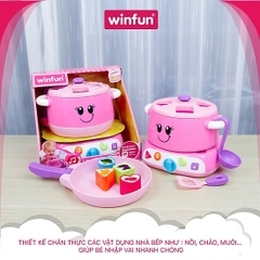 Nồi ma thuật 3 in 1 đèn nhạc màu hồng Winfun 00762G