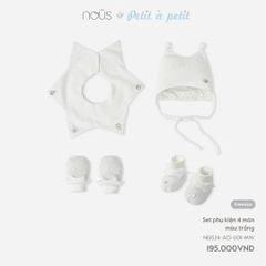 Nous - Set phụ kiện 4 món màu trắng