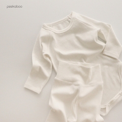 Bodysuit Peekaboo Basic kèm quần made in Hàn Quốc