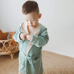 Bu Baby - ATR614301.Y13C34 | Áo choàng tắm Buộc dây | 1-3Y - Xanh lam