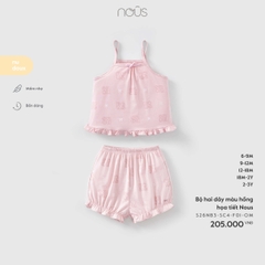 Nous Bộ hai dây màu hồng họa tiết Nous (6M,9M,12M,18M,2Y)