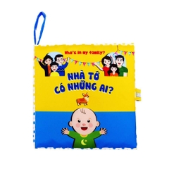Sách vải Lalala Baby Nhà tớ có những ai?