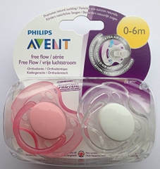 Set 2 ti giả Avent free flow 0-6M