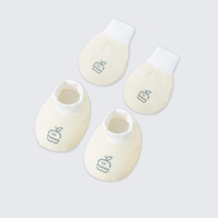 Set bao tay bao chân La Pomme Bé yêu bồng bềnh - Vàng