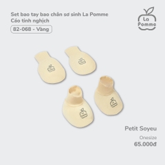 Set bao tay bao chân sơ sinh La Pomme Cáo tinh nghịch - Vàng