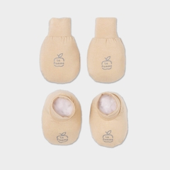 Set bao tay bao chân sơ sinh La Pomme hoạ tiết - Be