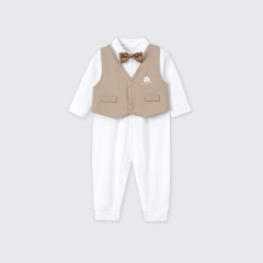 Set body dài tay kèm gile La Pomme dễ thương - 0,3,6,9,12M Be