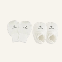 Bu Baby Bộ bao chân, bao tay Siro | Free size - Trắng 4039