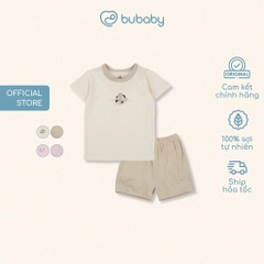 Bu Baby Bộ ngắn tay cổ tròn Siro | Kem 4039 - Be 4039