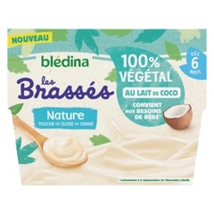 Sữa chua dừa Bledina Brasses cho bé 6 tháng dị ứng đạm bò