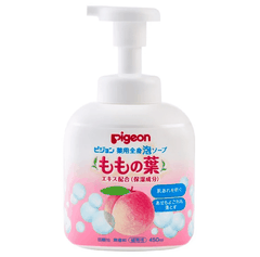 Sữa tắm gội tạo bọt lá đào Pigeon 450ml (dạng bình)