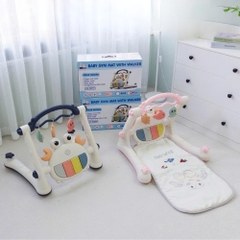 Thảm đàn kết hợp xe tập đi đa năng cua Umoo UM-02204