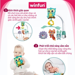 Treo cũi nôi 3 trong 1 hình cú mèo Winfun 720010-NL