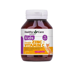Viên nhai kẽm Healthy Care Zinc Vitamin C 60 viên trên 2 tuổi