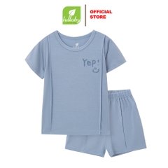 Lullaby Bộ BT cộc tay NH385N - Xanh blue - 9,12,18,24M, 3Y