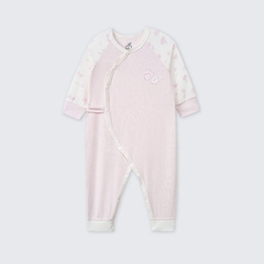 Body dài tay La Pomme phối họa tiết dễ thương - Newborn,0,3M Hồng