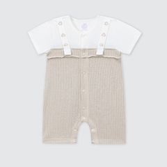 Body cộc tay La Pomme Dệt ô Hàn Quốc - 0,3,6,9M Be