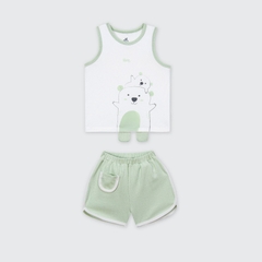 Bộ sát nách La Pomme Hello Koala - 6,9,12,18M Xanh