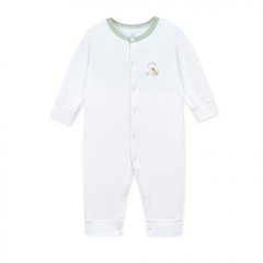 Body dài tay La Pomme Nông trại vui nhộn - Newborn,0,3M Xanh