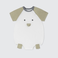 Body cộc tay La Pomme Bạn Cánh cụt - 6,9,12M Xanh