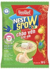 YenViet Nest Grow Bird's Nest Porridge For Kids – Minced Beef & Spinach