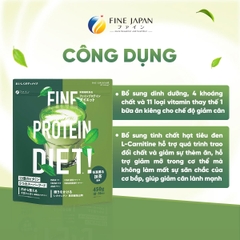 THỰC PHẨM BỔ SUNG FINE PROTEIN DIET BỔ SUNG PROTEIN VỊ MATCHA GÓI 450G