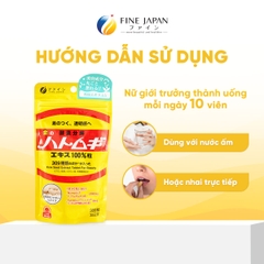 THỰC PHẨM BẢO VỆ SỨC KHỎE COIX SEED EXTRACT TABLETS FINE JAPAN GÓI 300 VIÊN