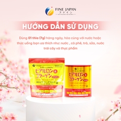THỰC PHẨM BẢO VỆ SỨC KHỎE HYALURON & COLLAGEN +Q10 FINE JAPAN LON 196GR