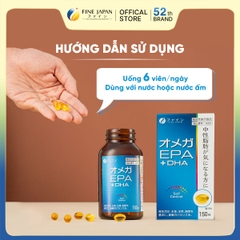 THỰC PHẨM BẢO VỆ SỨC KHỎE FFC OMEGA 3 EPA+DHA FINE JAPAN LỌ 150 VIÊN