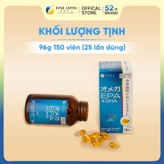 THỰC PHẨM BẢO VỆ SỨC KHỎE FFC OMEGA 3 EPA+DHA FINE JAPAN LỌ 150 VIÊN