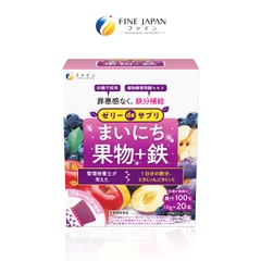 THỰC PHẨM BỔ SUNG EVERYDAY FRUIT JELLY + IRON FINE JAPAN HỘP 20 THANH