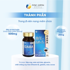 THỰC PHẨM BẢO VỆ SỨC KHỎE FFC GABA  FINE JAPAN LỌ 60 VIÊN