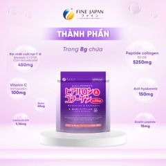 THỰC PHẨM BẢO VỆ SỨC KHỎE HYALURON & COLLAGEN + Q10 PLATINUM FINE JAPAN GÓI 240GR