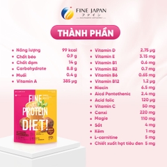THỰC PHẨM BỔ SUNG FINE PROTEIN DIET BỔ SUNG PROTEIN VỊ KHOAI LANG NƯỚNG GÓI 450G