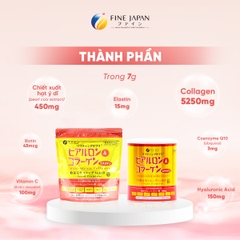 THỰC PHẨM BẢO VỆ SỨC KHỎE HYALURON & COLLAGEN +Q10 FINE JAPAN LON 196GR