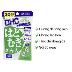 Viên Uống Trắng Da Hatomugi DHC 20 viên