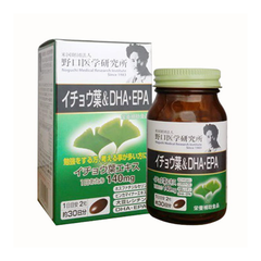 Viên Uống Bổ Não DHA & EPA Ginkgo Noguchi - 60 viên (Hộp Màu Xanh Lá)