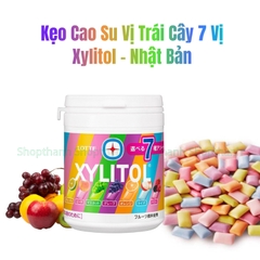 Kẹo Cao Su Xylitol Lotte Nhật Bản 7 Vị Trái Cây Ngon Mát, Bảo Vệ Răng Miệng Cả Gia Đình