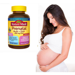 Vitamin Bầu Prenatal + DHA 200mg Nature Made - Hộp 150 viên