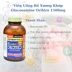 Viên Uống Glucosamine Orihiro 1500mg Nhật Bản