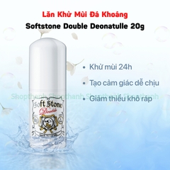 Lăn Nách Đá Khoáng Soft Stone Double Deonatulle 20g – Khô Thoáng Suốt Ngày, Tự Tin Tỏa Sáng