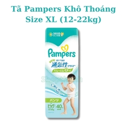 Tã/Bỉm Quần Pampers Thoáng Khí - Nhãn Xanh Lá